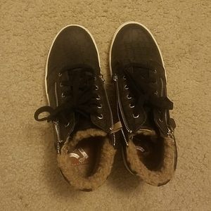 Ladies canvas boots